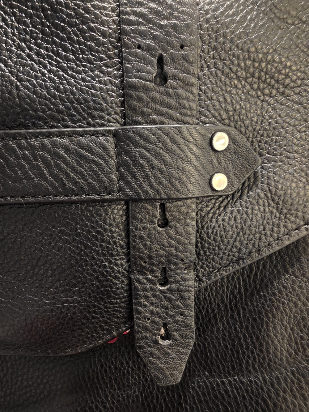Aimee Kestenberg Black 100% Leather Backpack Pebbled Leather - Picture 11 of 13